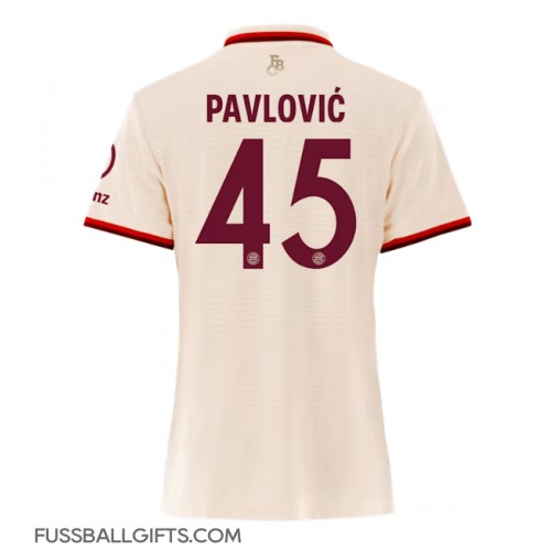 Bayern Munich Aleksandar Pavlovic #45 Fußballbekleidung 3rd trikot Damen 2024-25 Kurzarm